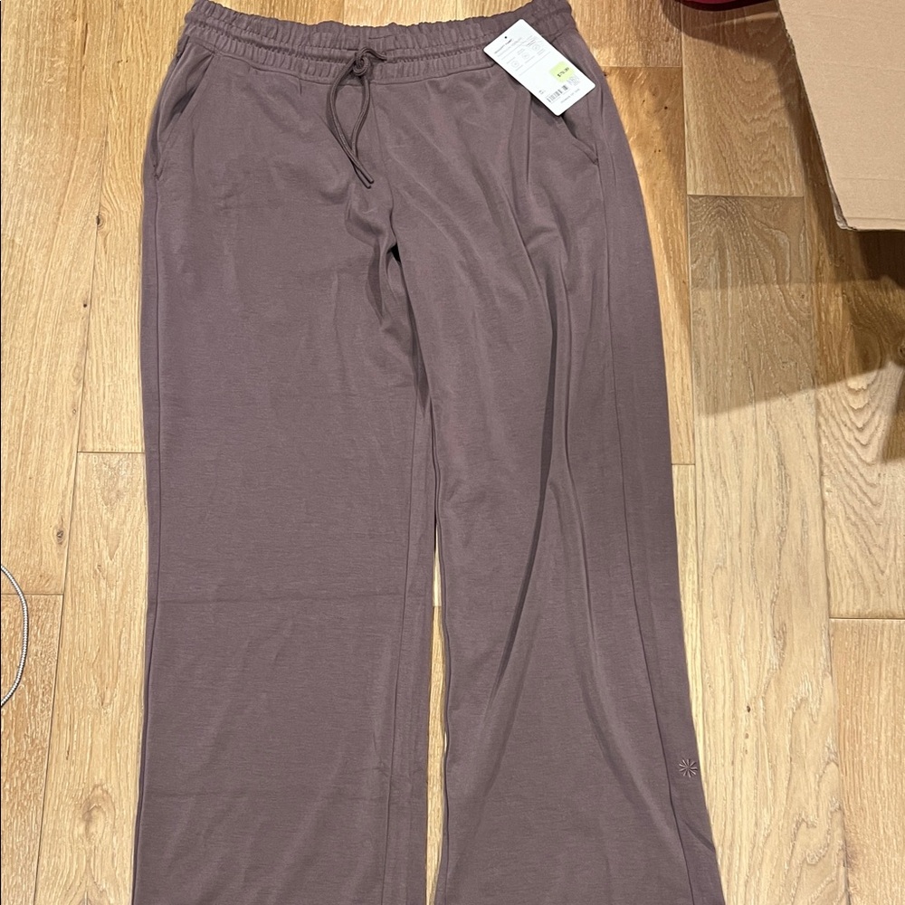 Athleta Seasoft Mauve Track Pants EUC